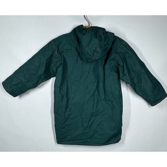 Vintage Winnie the Pooh Raincoat 2T Football 50 Yard Line Green Snap Front - Picture 3 of 9
